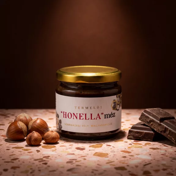 "HONELLA" - Schokoladen-Haselnüsse in Honig 230g "HONELLA" - Schokoladen-Haselnüsse in Honig 230g