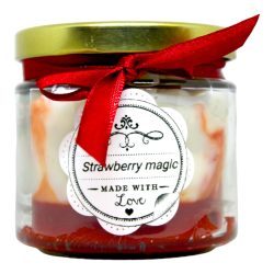 Kerze Erdbeere 130g